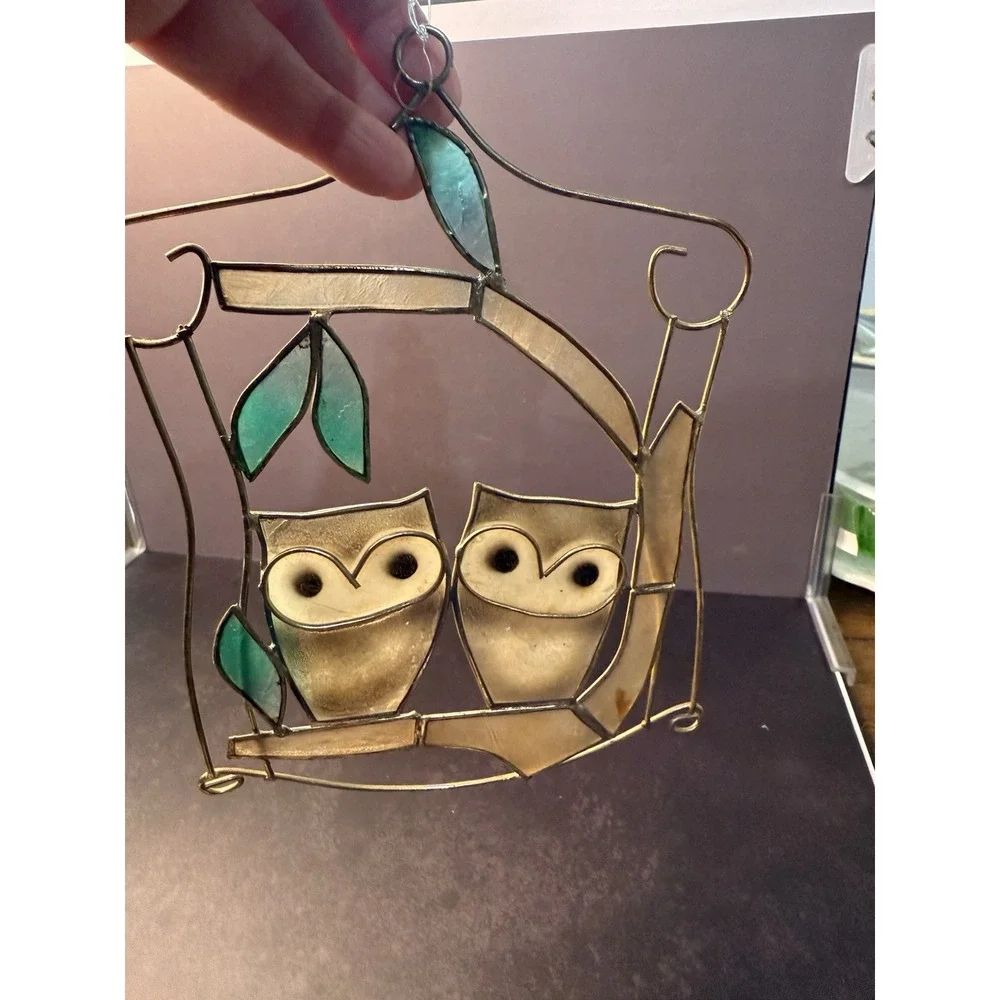 Vintage Owl‎ Suncatcher